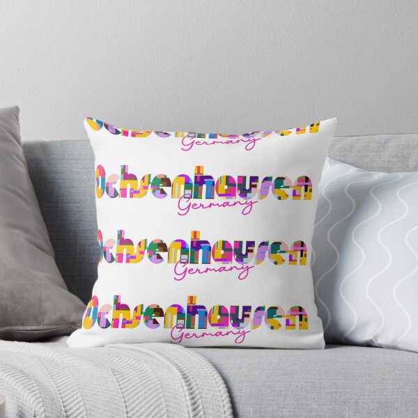 Item preview, Ochsenhausen, Germany, Vibrant Abstract City Typography Art designed and sold by Wanderful-roads.