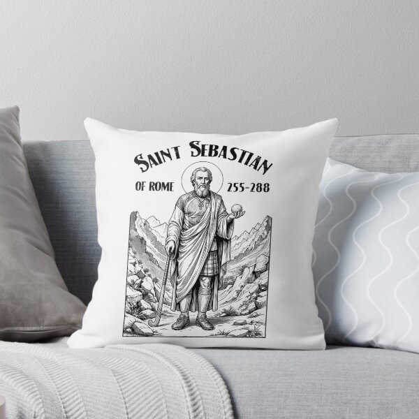 Item preview, Field Hockey Player Vintage Patron Saint Sebastian designed and sold by GrandeDuc.