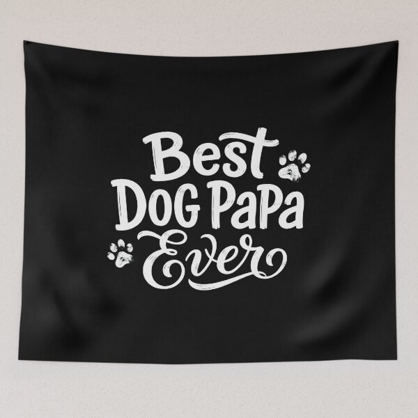 Item preview, Best Dog Papa Ever Paw Print Vintage designed and sold by GiaoCalonas.