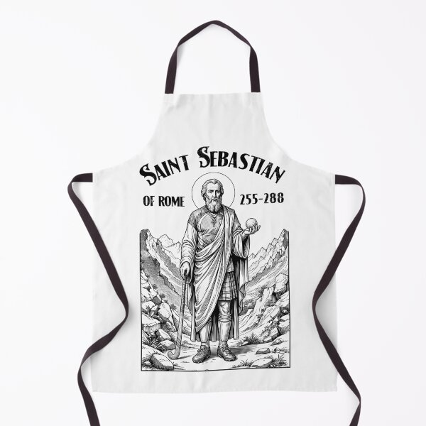 Item preview, Field Hockey Player Vintage Patron Saint Sebastian designed and sold by GrandeDuc.