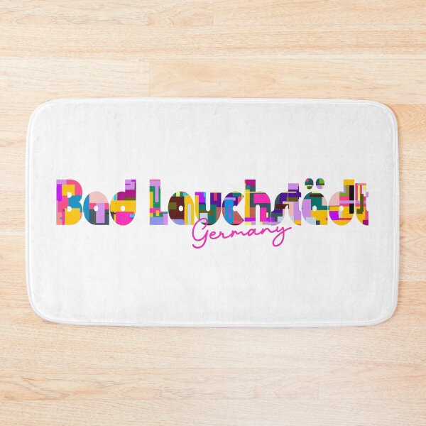 Item preview, Bad Lauchstädt, Germany, Vibrant Abstract City Typography Art designed and sold by Wanderful-roads.