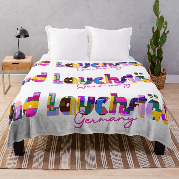 Item preview, Bad Lauchstädt, Germany, Vibrant Abstract City Typography Art designed and sold by Wanderful-roads.