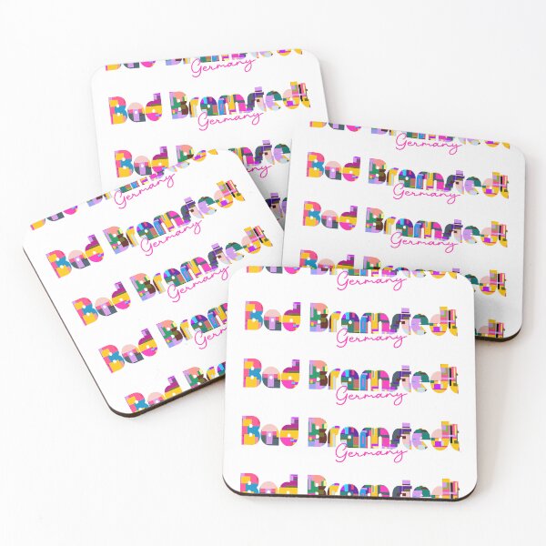 Item preview, Bad Bramstedt, Germany, Vibrant Abstract City Typography Art designed and sold by Wanderful-roads.