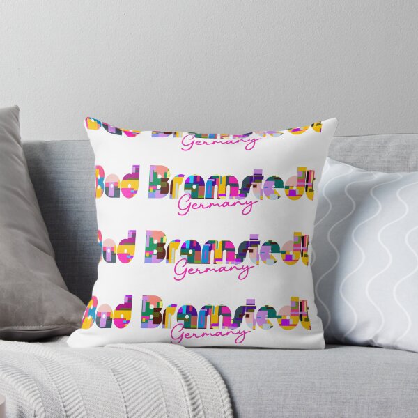 Item preview, Bad Bramstedt, Germany, Vibrant Abstract City Typography Art designed and sold by Wanderful-roads.