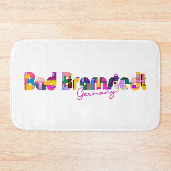 Item preview, Bad Bramstedt, Germany, Vibrant Abstract City Typography Art designed and sold by Wanderful-roads.
