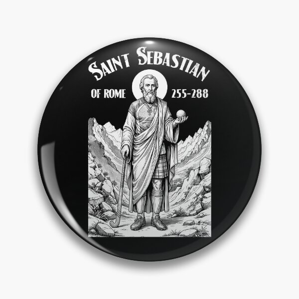 Item preview, Field Hockey Player Vintage Patron Saint Sebastian designed and sold by GrandeDuc.