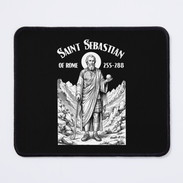 Item preview, Field Hockey Player Vintage Patron Saint Sebastian designed and sold by GrandeDuc.