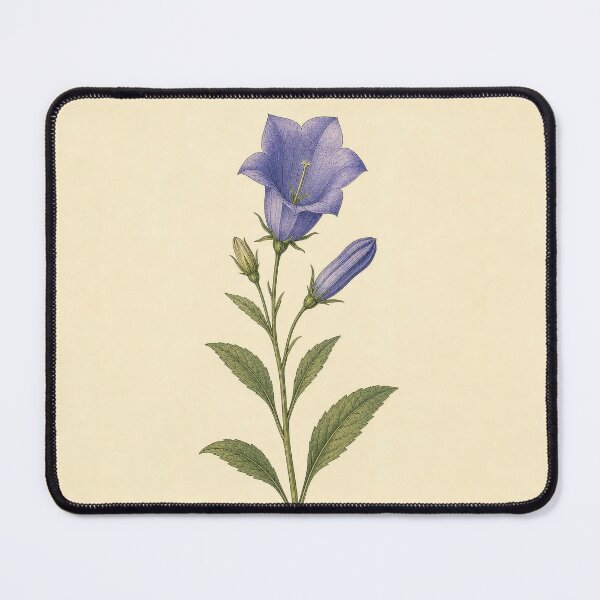 Item preview, Vintage Bellflower Botanical Illustration Print designed and sold by NuvoraNest.