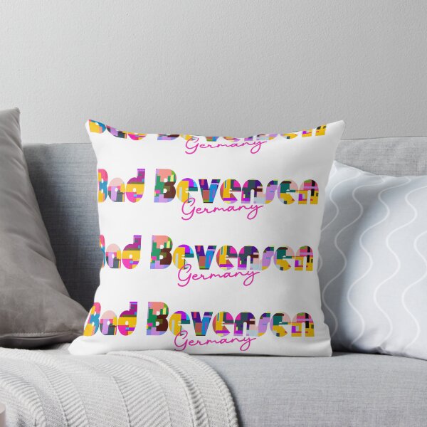 Item preview, Bad Bevensen, Germany, Vibrant Abstract City Typography Art designed and sold by Wanderful-roads.