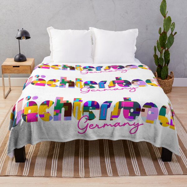 Item preview, Wächtersbach, Germany, Vibrant Abstract City Typography Art designed and sold by Wanderful-roads.