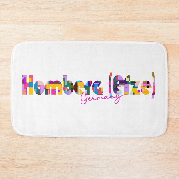 Item preview, Homberg (Efze), Germany, Vibrant Abstract City Typography Art designed and sold by Wanderful-roads.