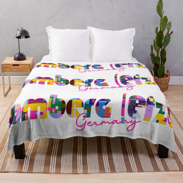 Item preview, Homberg (Efze), Germany, Vibrant Abstract City Typography Art designed and sold by Wanderful-roads.