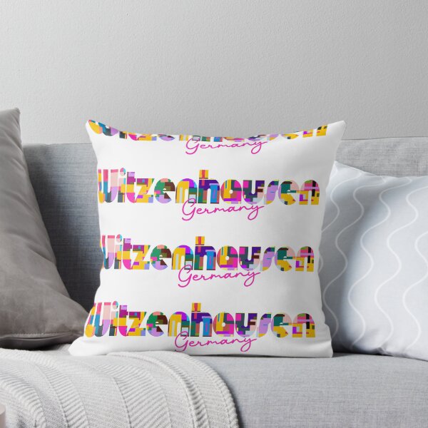 Item preview, Witzenhausen, Germany, Vibrant Abstract City Typography Art designed and sold by Wanderful-roads.