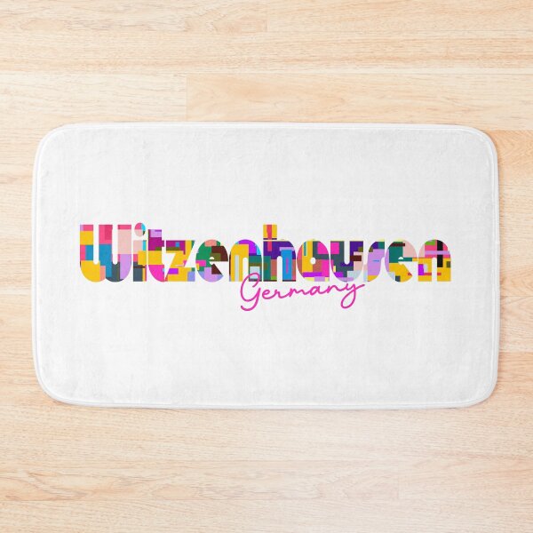 Item preview, Witzenhausen, Germany, Vibrant Abstract City Typography Art designed and sold by Wanderful-roads.