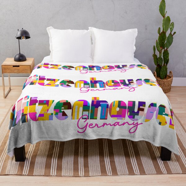 Item preview, Witzenhausen, Germany, Vibrant Abstract City Typography Art designed and sold by Wanderful-roads.