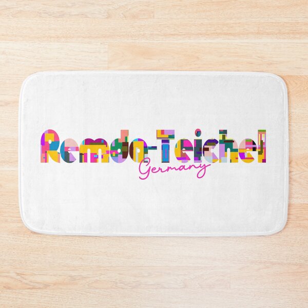 Item preview, Remda-Teichel, Germany, Vibrant Abstract City Typography Art designed and sold by Wanderful-roads.