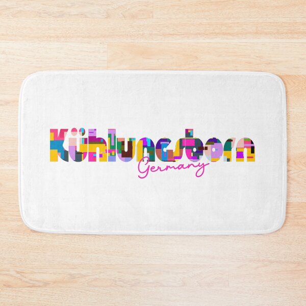 Item preview, Kühlungsborn, Germany, Vibrant Abstract City Typography Art designed and sold by Wanderful-roads.