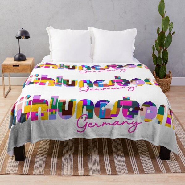 Item preview, Kühlungsborn, Germany, Vibrant Abstract City Typography Art designed and sold by Wanderful-roads.