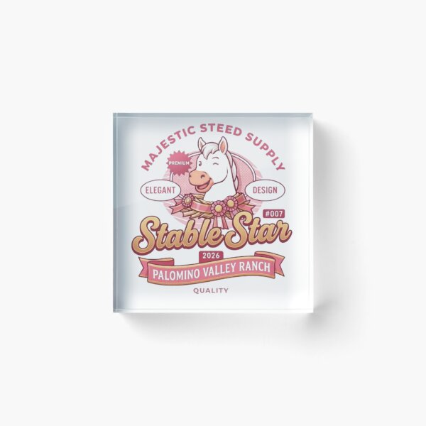 Item preview, Majestic Stable Star Horse Ranch Emblem designed and sold by Ahmedsyde.