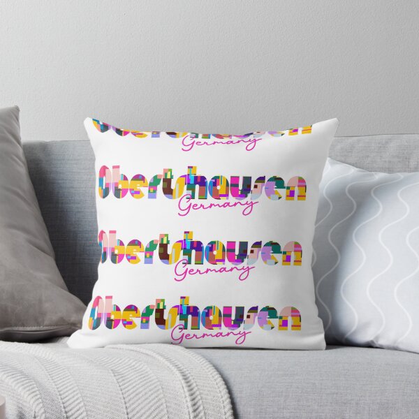 Item preview, Obertshausen, Germany, Vibrant Abstract City Typography Art designed and sold by Wanderful-roads.