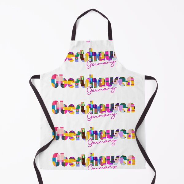 Item preview, Obertshausen, Germany, Vibrant Abstract City Typography Art designed and sold by Wanderful-roads.