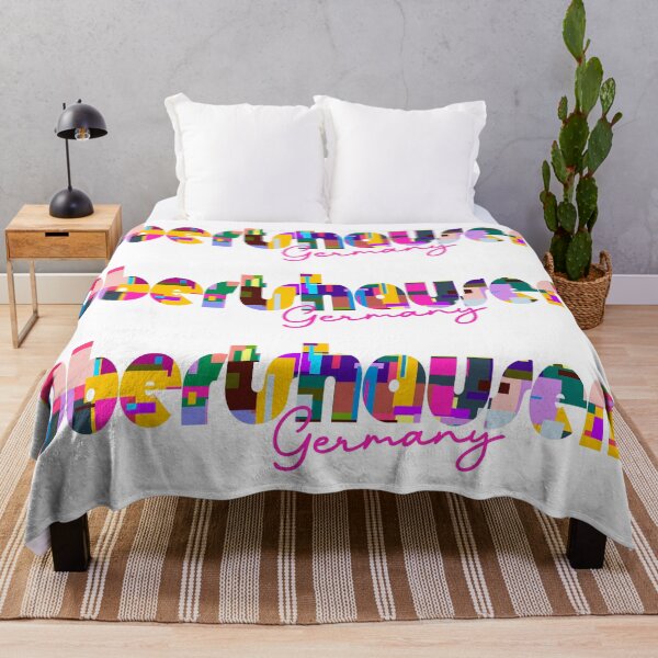 Item preview, Obertshausen, Germany, Vibrant Abstract City Typography Art designed and sold by Wanderful-roads.