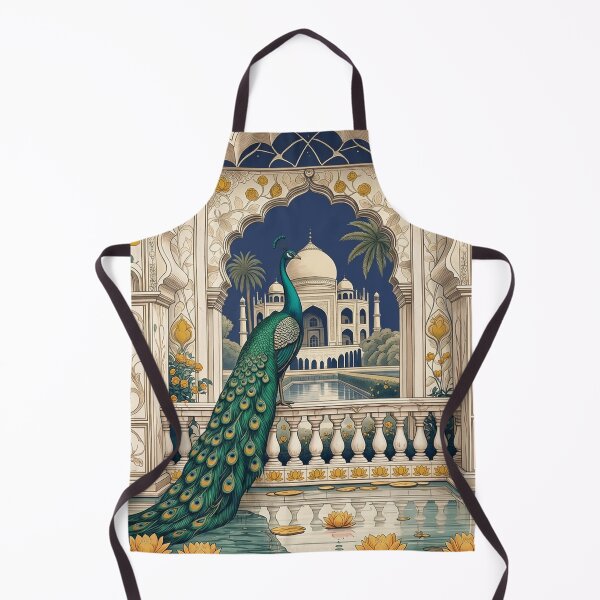 Item preview, Mughal Luxury Decor for Living Room | Taj Mahal Peacock Wall Art | Royal Indian Gift | Elegant Bedroom Print | Vintage Heritage Decor designed and sold by RSDigitalPrintDesign.