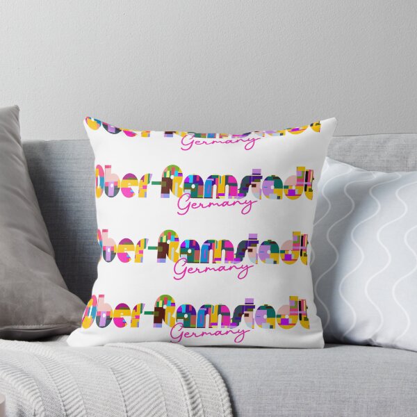 Item preview, Ober-Ramstadt, Germany, Vibrant Abstract City Typography Art designed and sold by Wanderful-roads.