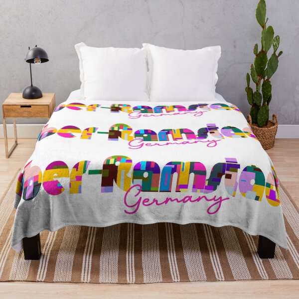 Item preview, Ober-Ramstadt, Germany, Vibrant Abstract City Typography Art designed and sold by Wanderful-roads.
