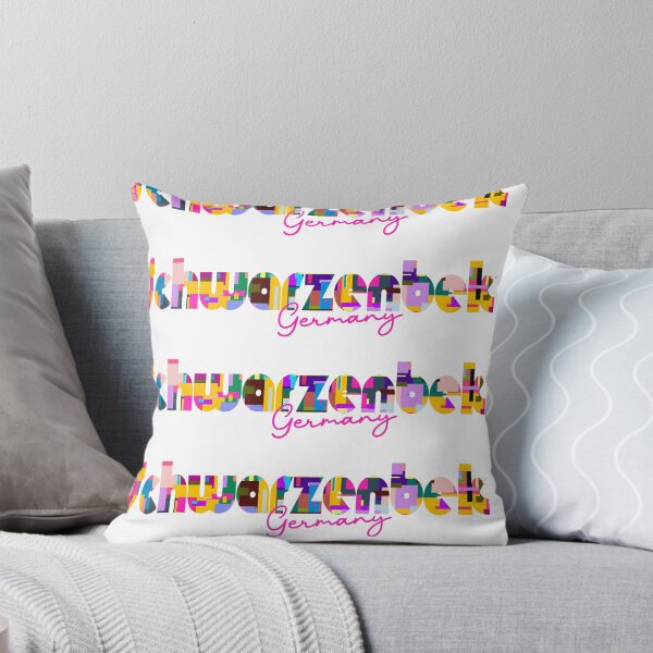 Item preview, Schwarzenbek, Germany, Vibrant Abstract City Typography Art designed and sold by Wanderful-roads.