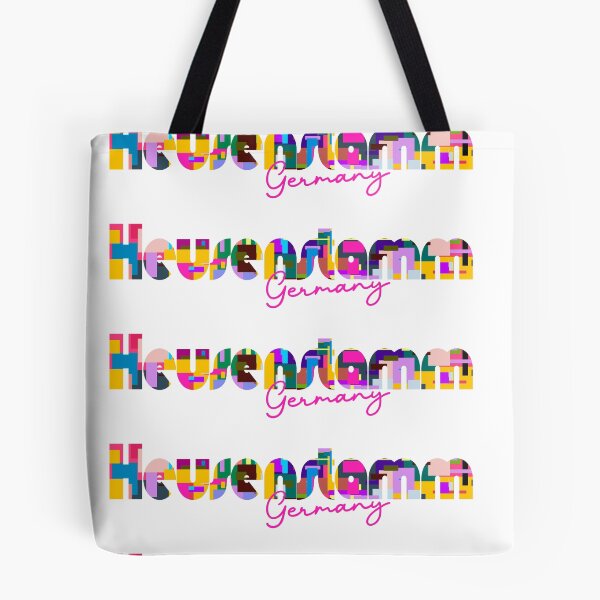 Item preview, Heusenstamm, Germany, Vibrant Abstract City Typography Art designed and sold by Wanderful-roads.