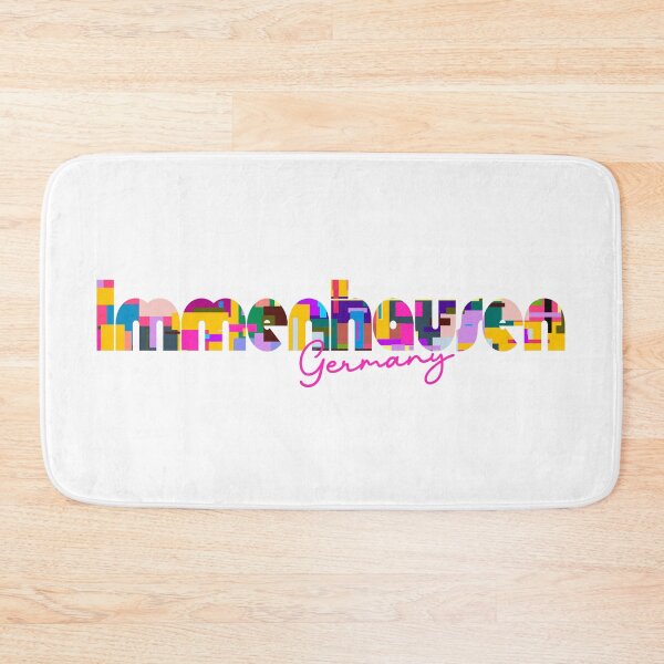 Item preview, Immenhausen, Germany, Vibrant Abstract City Typography Art designed and sold by Wanderful-roads.
