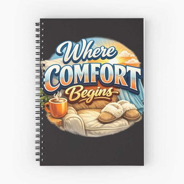 Item preview, Where Comfort Begins Cozy Comfort T‑Shirt Design designed and sold by EdgeSphere.