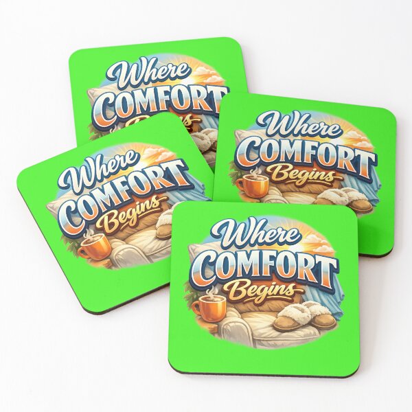 Item preview, Where Comfort Begins Cozy Comfort T‑Shirt Design designed and sold by EdgeSphere.