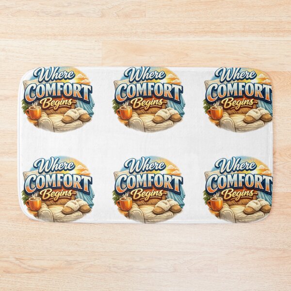 Item preview, Where Comfort Begins Cozy Comfort T‑Shirt Design designed and sold by EdgeSphere.