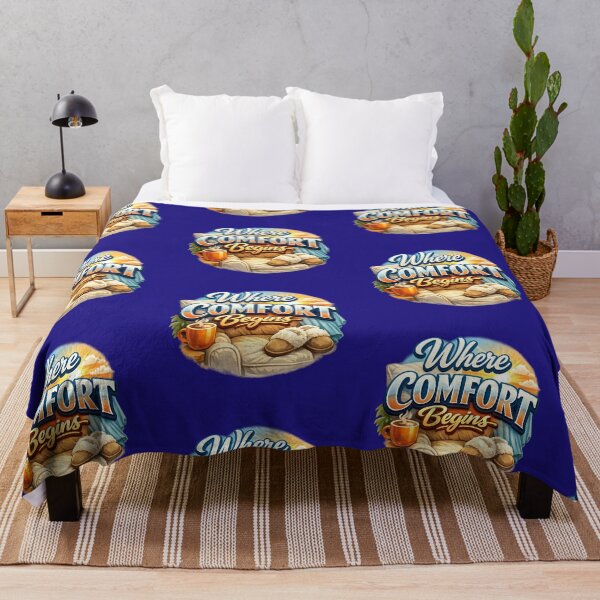 Item preview, Where Comfort Begins Cozy Comfort T‑Shirt Design designed and sold by EdgeSphere.