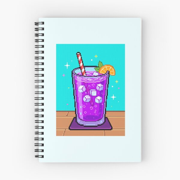 Item preview, Retro Pixel Art Purple Drink Cocktail designed and sold by SplashTastic.