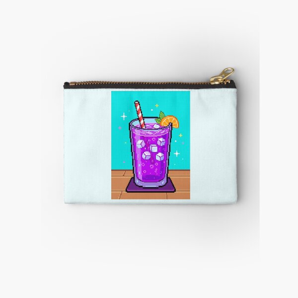 Item preview, Retro Pixel Art Purple Drink Cocktail designed and sold by SplashTastic.