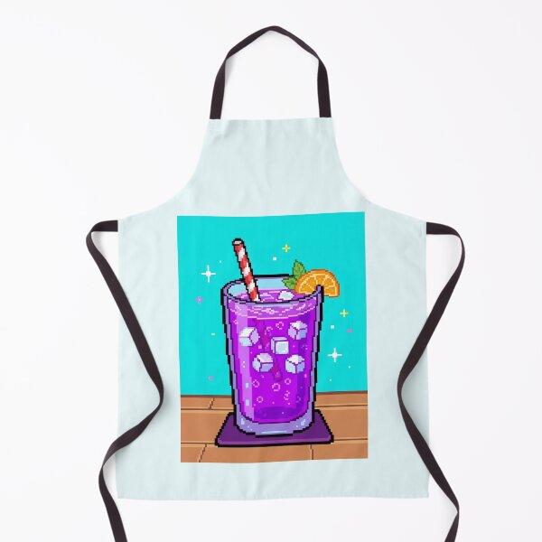 Item preview, Retro Pixel Art Purple Drink Cocktail designed and sold by SplashTastic.