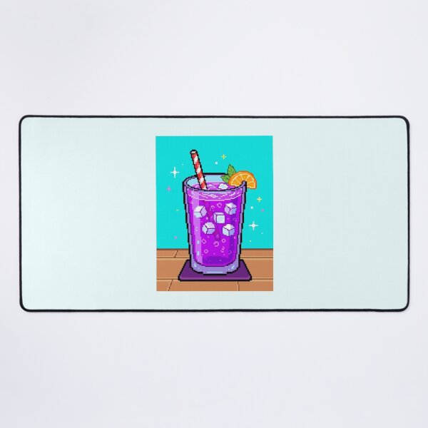 Item preview, Retro Pixel Art Purple Drink Cocktail designed and sold by SplashTastic.