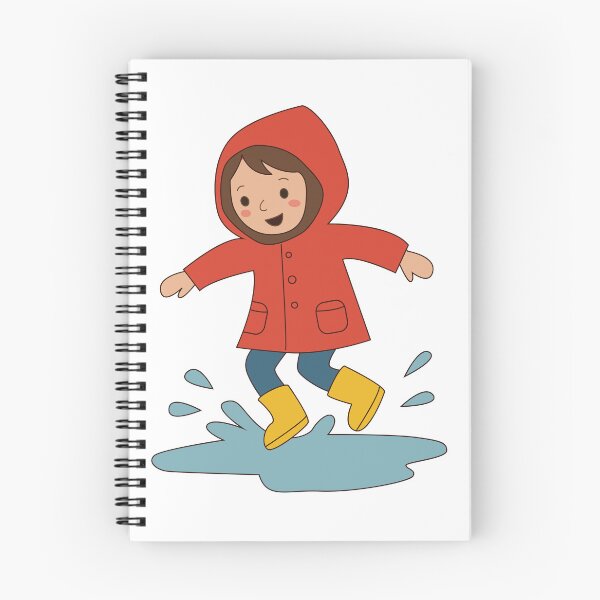 Item preview,  Puddle Splashing Fun - Cute Rainy Day Girl designed and sold by TatinkaArtskill.