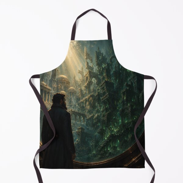 Item preview, Captain Nemo Witnesses the Collision of Atlantis and R'lyeh | Nautilus Literary Crossover Art designed and sold by Extravanganzza.