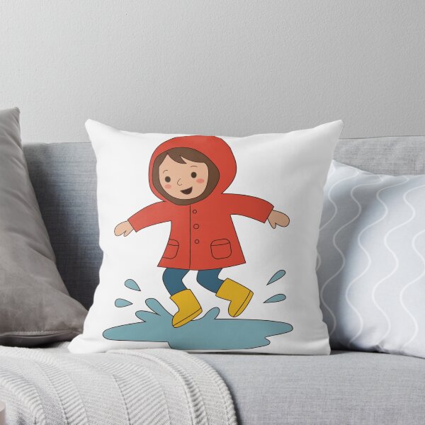 Item preview,  Puddle Splashing Fun - Cute Rainy Day Girl designed and sold by TatinkaArtskill.