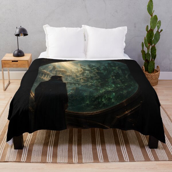 Item preview, Captain Nemo Witnesses the Collision of Atlantis and R'lyeh | Nautilus Literary Crossover Art designed and sold by Extravanganzza.