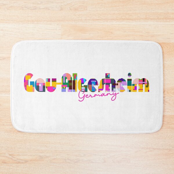 Item preview, Gau-Algesheim, Germany, Vibrant Abstract City Typography Art designed and sold by Wanderful-roads.