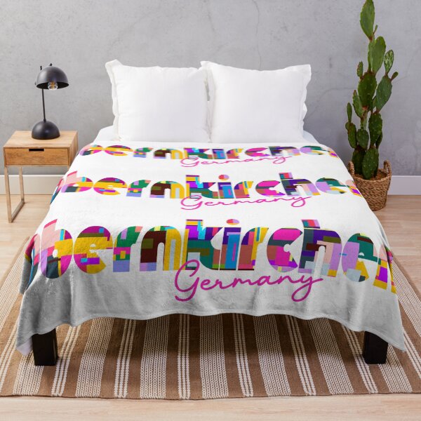Item preview, Obernkirchen, Germany, Vibrant Abstract City Typography Art designed and sold by Wanderful-roads.