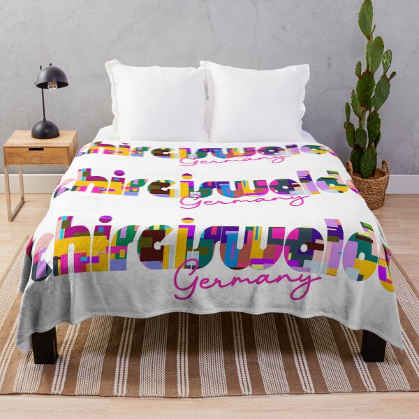 Item preview, Schirgiswalde, Germany, Vibrant Abstract City Typography Art designed and sold by Wanderful-roads.