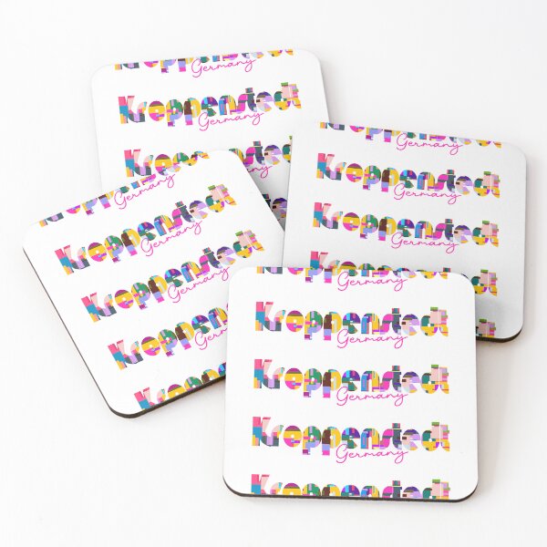 Item preview, Kroppenstedt, Germany, Vibrant Abstract City Typography Art designed and sold by Wanderful-roads.