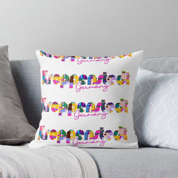 Item preview, Kroppenstedt, Germany, Vibrant Abstract City Typography Art designed and sold by Wanderful-roads.