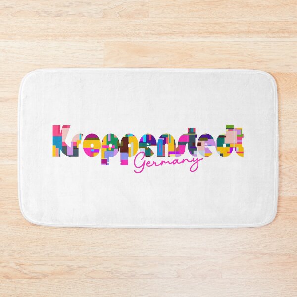 Item preview, Kroppenstedt, Germany, Vibrant Abstract City Typography Art designed and sold by Wanderful-roads.